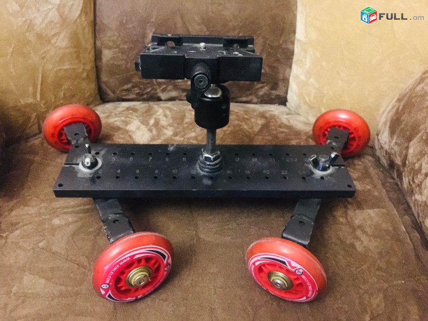 Долли трек слайдер Rolling Track Slider Dolly 4-колесная настольная тележка-слайдер для видеокамеры DSLR