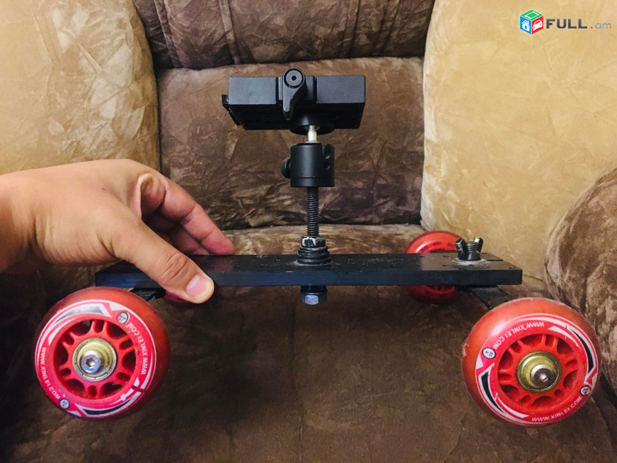 Долли трек слайдер Rolling Track Slider Dolly 4-колесная настольная тележка-слайдер для видеокамеры DSLR