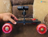 Долли трек слайдер Rolling Track Slider Dolly 4-колесная настольная тележка-слайдер для видеокамеры DSLR