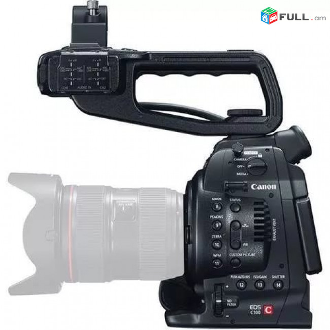 Canon EOS C100 Mark II Professional Cinema Camera + Sigma 18-35mm + Sennheiser EW 112P G4 + Comer light + professional bag
