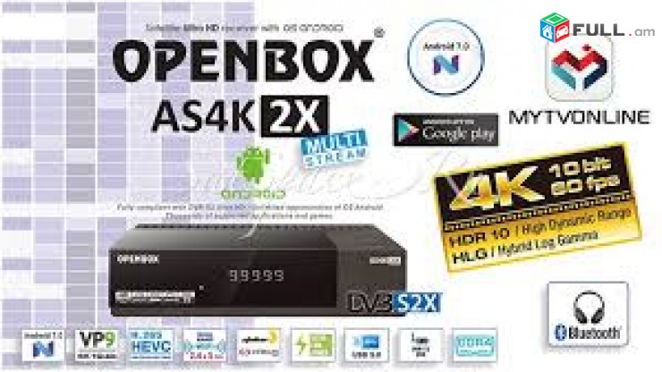 VACHARVUM E OPENBOX AS4 ULTRA HD MINI TYUNERNER NTV PULUS DITELU HAMAR