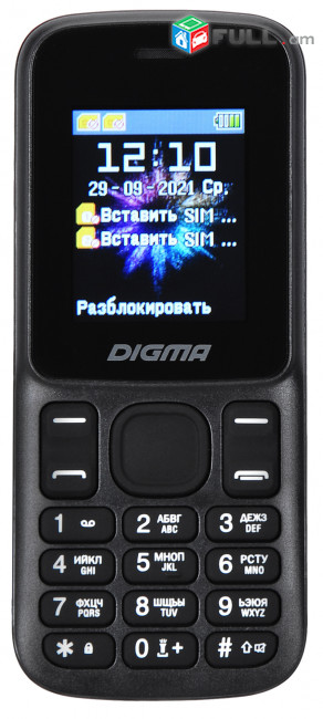 Digma Linx A172 2G 32Mb черный 2 Sim