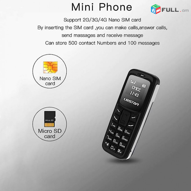 Olmio A02 L8 star BM70 mini փոքր հեռախոս