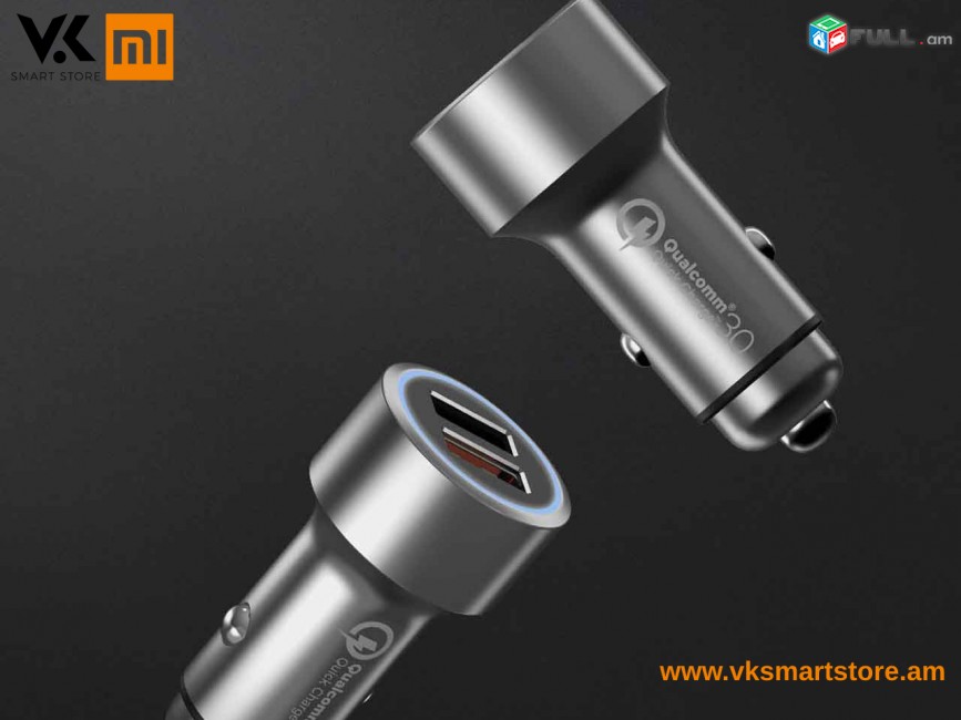Xiaomi 70 Mai Dual USB Charger QC 3.0 Зарядное устройство Լիցքավորիչ