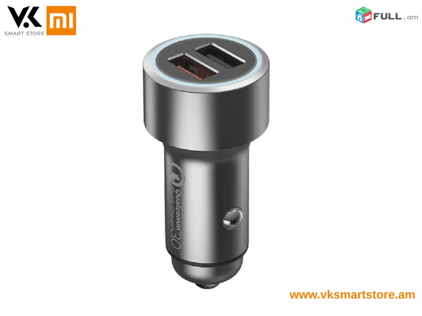 Xiaomi 70 Mai Dual USB Charger QC 3.0 Зарядное устройство Լիցքավորիչ