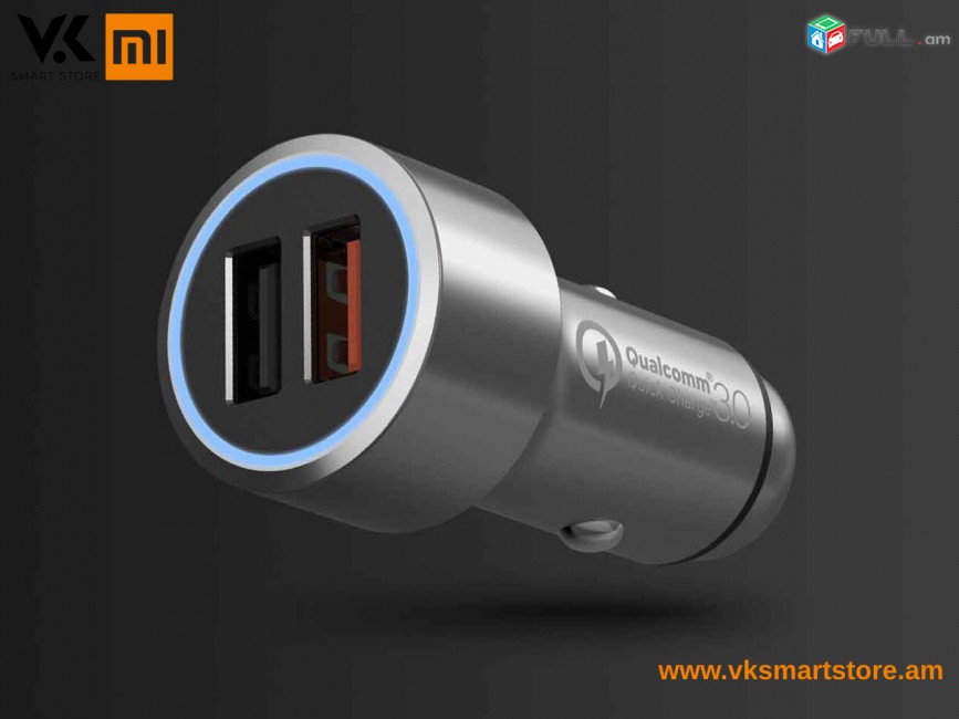 Xiaomi 70 Mai Dual USB Charger QC 3.0 Зарядное устройство Լիցքավորիչ