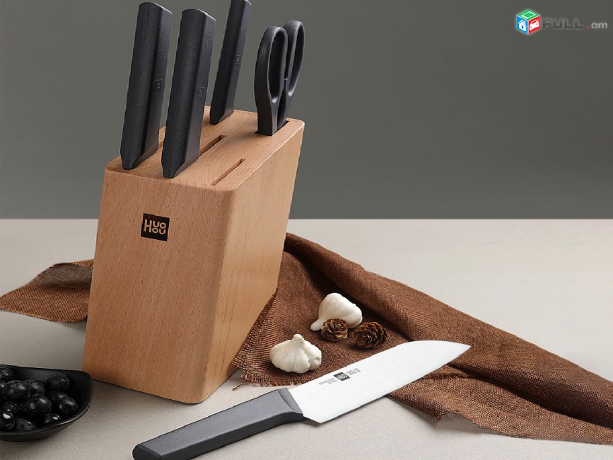 Xiaomi Huo Hou Fire Kitchen Steel Knife Set Набор ножей Դանակների հավաքածու