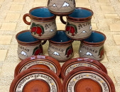 Espresso Coffee cups, Սուրճի բաժակներ, Кофейные чашки "Armenia (white noise) " Armenian ceramic, Հայկական խեցեղեն, Армянская керамика