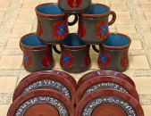 Espresso Coffee cups, Սուրճի բաժակներ, Кофейные чашки "Eastern (black) " Armenian ceramic, Հայկական խեցեղեն, Армянская керамика