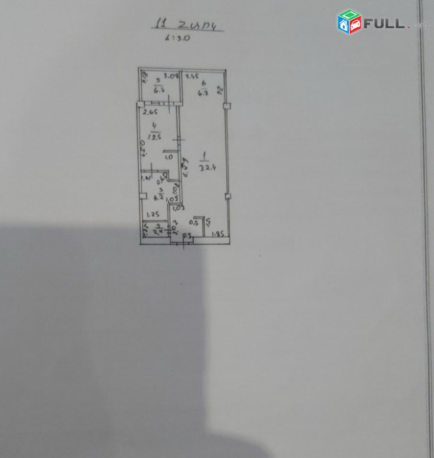 Կենտրոն՝ Նորակառույց,2 սենյակ