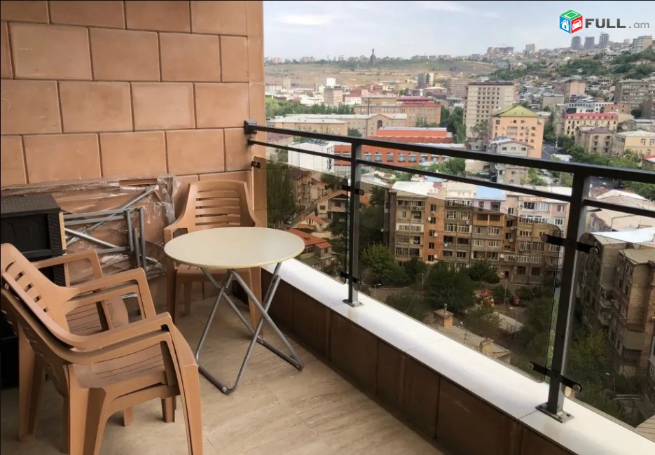 LA02866 Վարձով 3 սենյականոց բնակարան Սայաթ Նովա , Չարենց խաչմերուկ նորակառույց շենք
