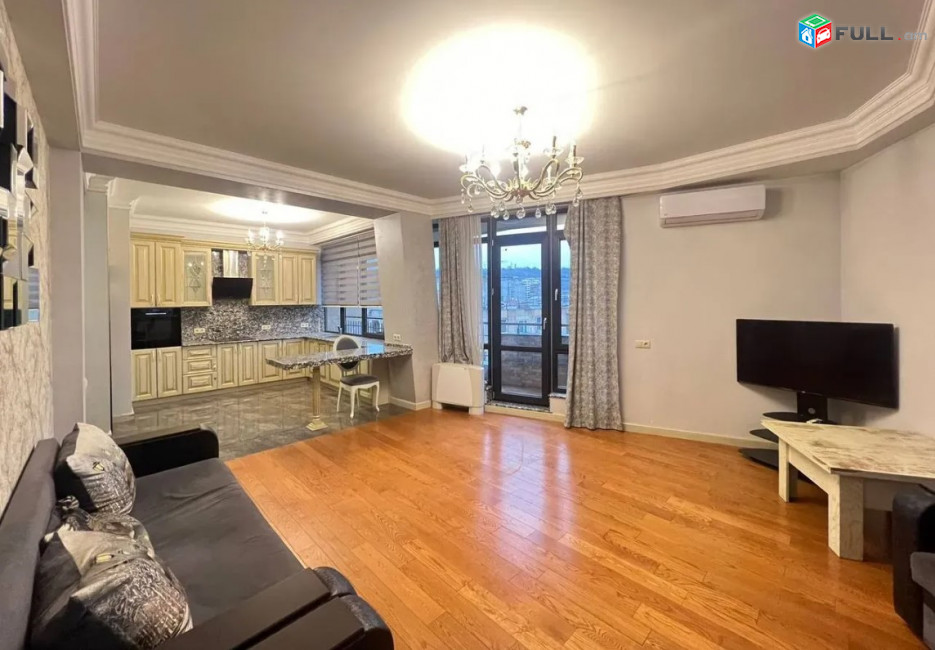 LA05992  Վարձով 3 սենյականոց բնակարան Սայաթ Նովա , նորակառույց