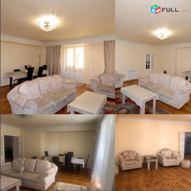 LA08812 Վարձով 3 սենյականոց բնակարան Պուշկինի փողոցում 