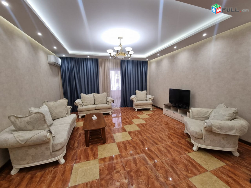 LA11370 Օրավարձով 3 սենյականոց բնակարան Հյուսիսային պողոտա , նորակառույց շենք