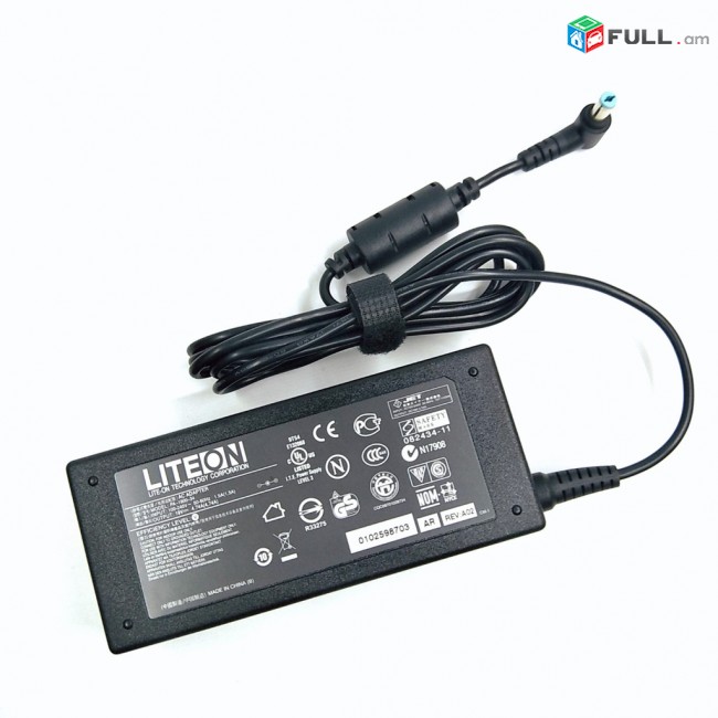 Notebooki Zayradchnik Charger LITEON ACER 19V 4.74A Adapter ՕՐԻԳԻՆԱԼ ՕԳՏԱԳՈՐԾՎԱԾ