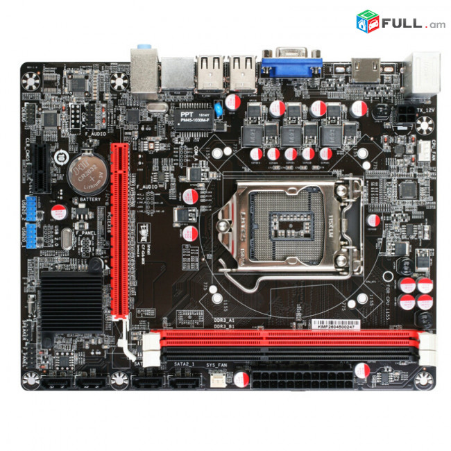 Motherboard H61-M DDR3 HDMI LGA1155 մայրասալիկ + անվճար տեղադրում առկա է մեծ քանակություն
