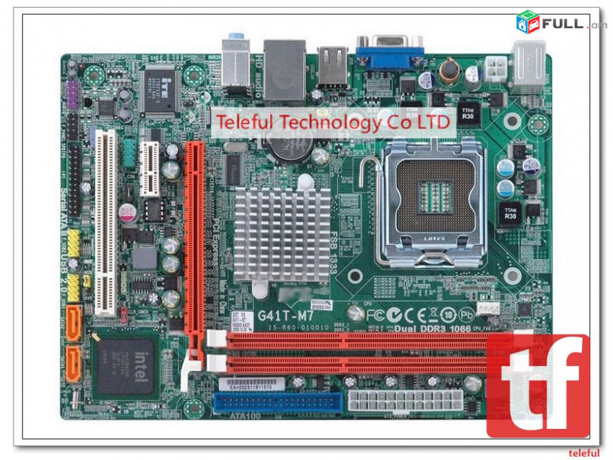 Motherboard elitegroup g41t-m16 ddr3 775 socket մայրասալիկ + անվճար տեղադրում