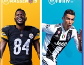 FIFA 19 + Madden NFL 19 PS4 PS5 Playstation դիսկ նոր փակ տուփ disk pak tup