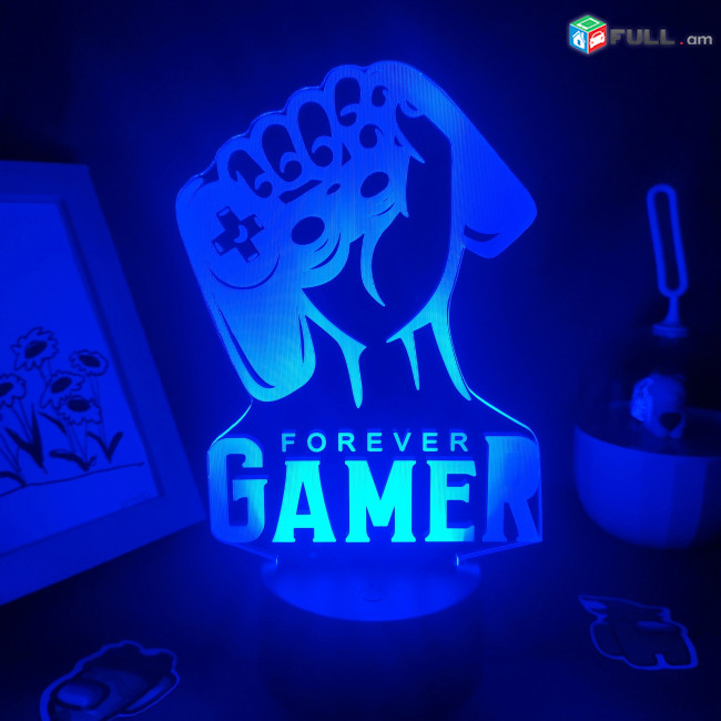 Playstation Gamer Forever 3D լամպ