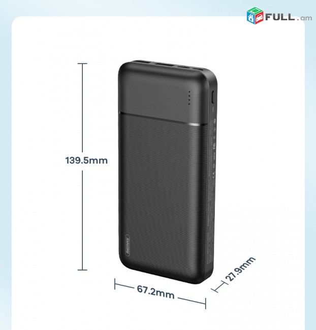 Remax RPP-166 Արտաքին մարտկոց լիցքավորիչ Power Bank 20.000mAh