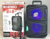 Բուֆեր դինամիկ մարտկոցով Բարձրախոս KIMISO QS-225 Լեդ լույսերով USB / TF / BT / FM / AUX / MIC / LED