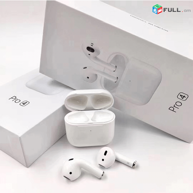 AirPods Pro 4 Mini Bluetooth անլար ականջակալներ Սև և Սպիտակ արագ լիցքավորմամբ