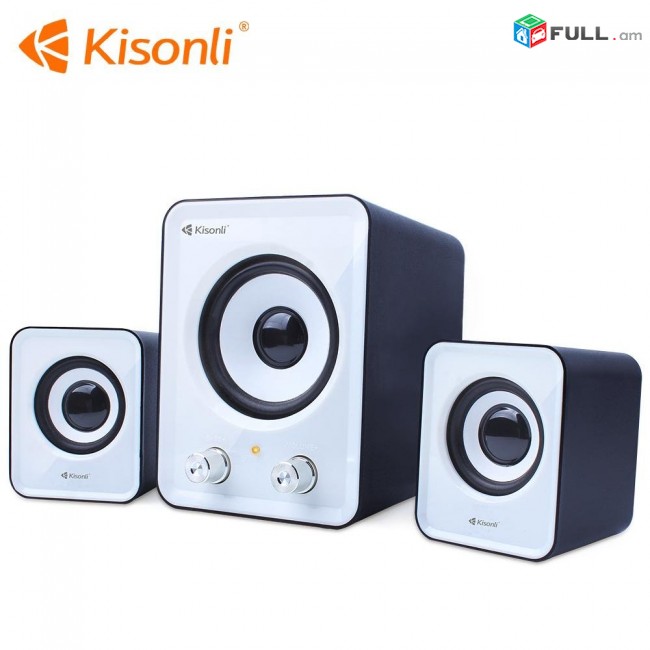 Համակարգչային բարձրախոս Kisonli U-2400 5W+3W*2 Desktop Speaker 2.1 USB