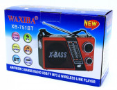 WAXIBA XB-751BT շարժական ռադիո: Առկա է ` MicroSD/BT/FM/USB/LED/AUX