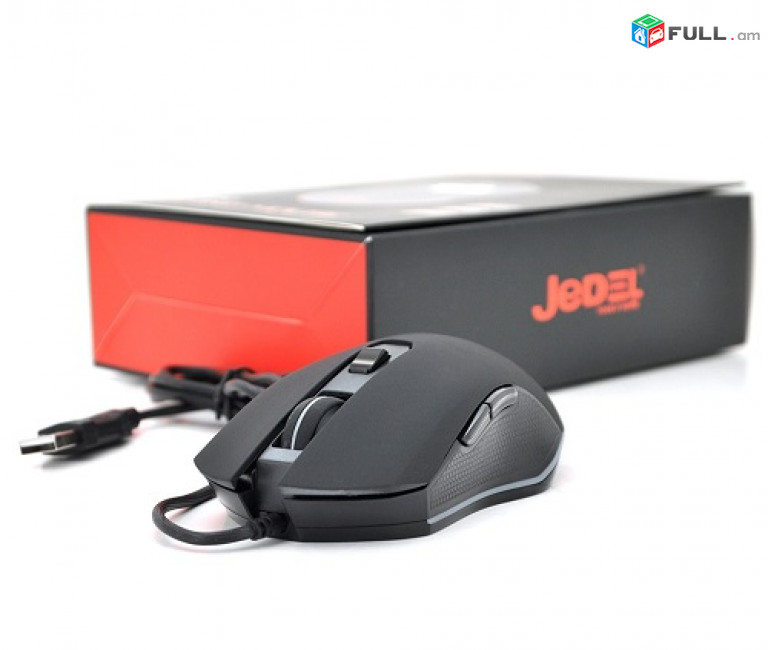 JEDEL GM690 Լարային խաղային մկնիկ LED