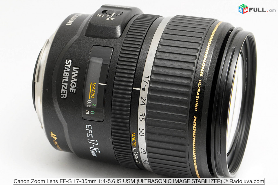 Canon EF-S 17-85mm f/4-5.6 Image Stabilized USM.