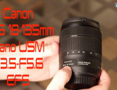 Canon EF-S 18-135mm F 3.5 5.6 is Nano USM.