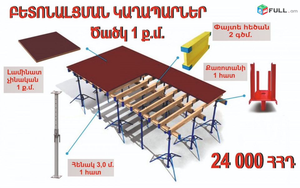 Ծածկի աբալովկայի վաճառք