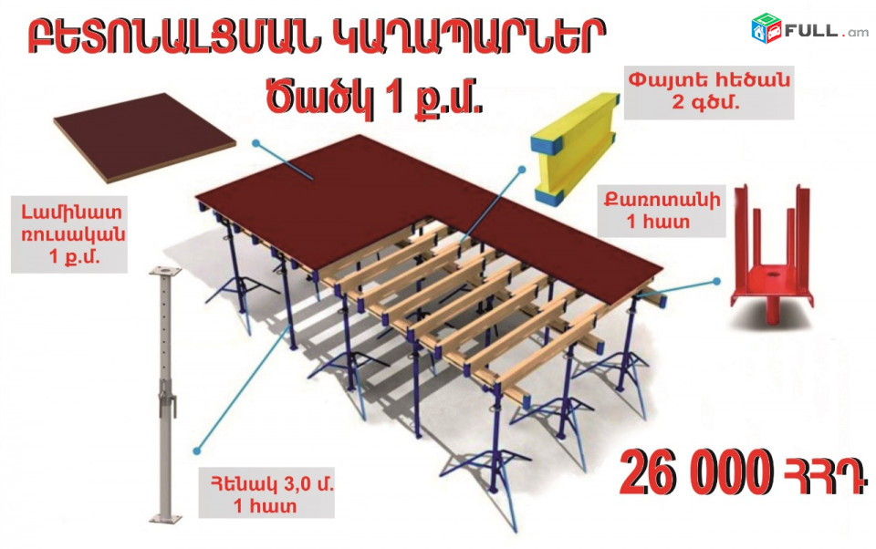 Ծածկի աբալովկայի վաճառք