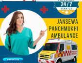 Immediate Emergency Ambulance Service in Saket by Jansewa Panchmukhi