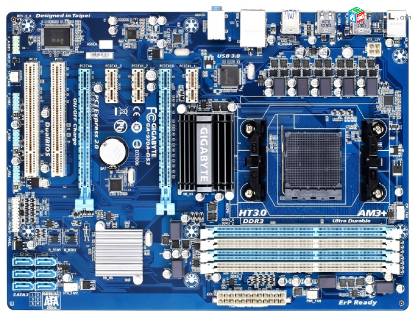 Motherboard gigabyte ga970 ds3+athlon x4 645+12gb ddr3 ram