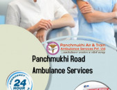 Panchmukhi Road Ambulance Services in Rohini, Delhi with Best Transfer Facilities