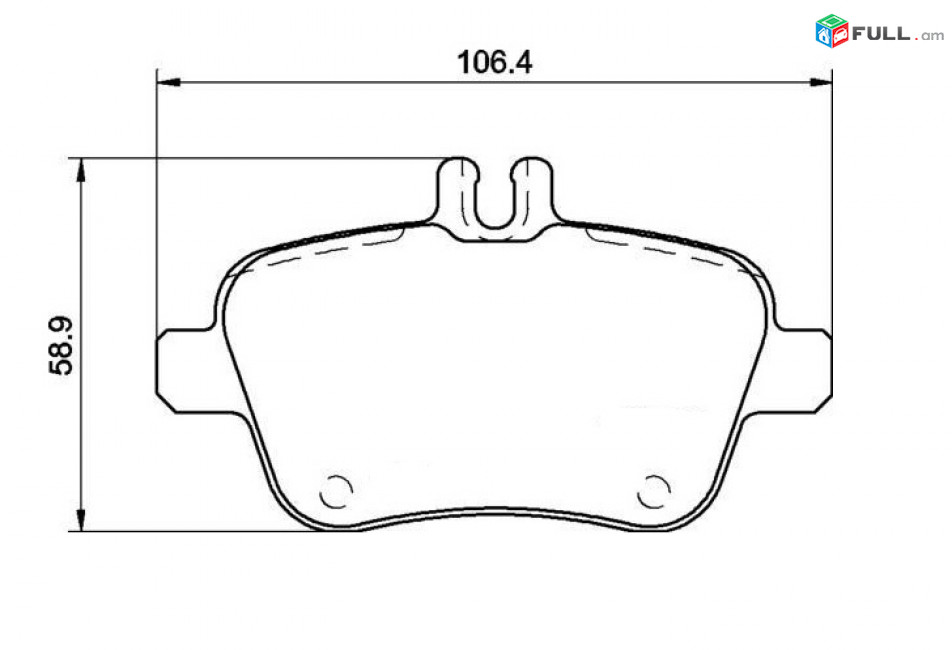 MERCEDES հետևի արգելակման կոճղակ, Колодки тормозные	