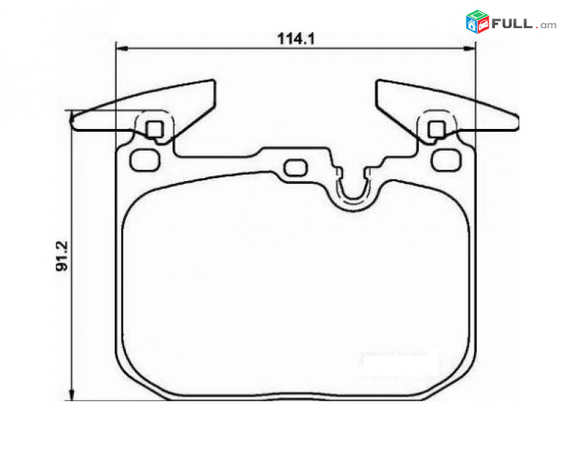  BMW  դիմացի արգելակման կոճղակ, Колодки тормозные	 	