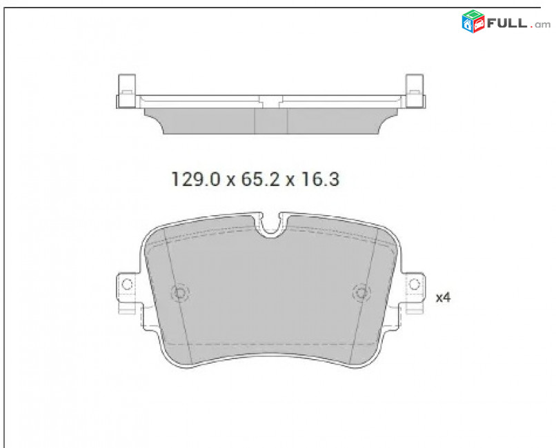  AUDI հետևի արգելակման կոճղակ, Колодки тормозные	