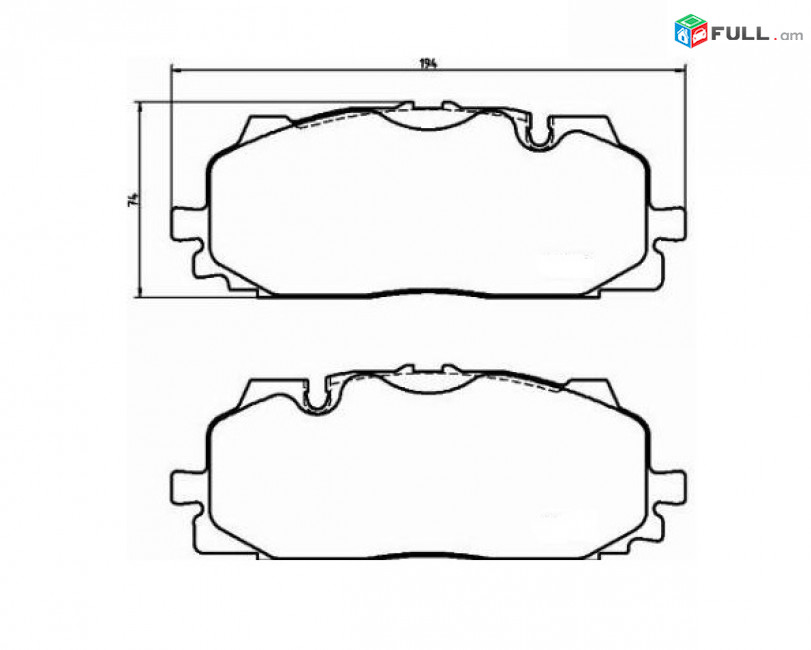  AUDI դիմացի արգելակման կոճղակ, Колодки тормозные	