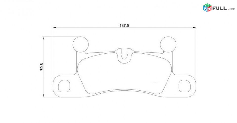 PORSCHE հետևի արգելակման կոճղակ, Колодки тормозные	