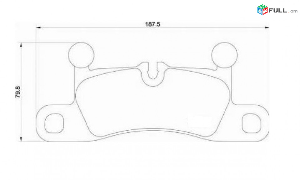 PORSCHE հետևի արգելակման կոճղակ, Колодки тормозные	