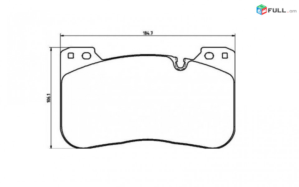 BMW արգելակման կոճղակ դիմացի, Колодки тормозные передние.0522