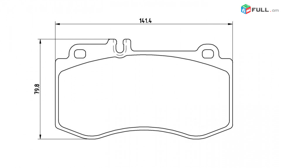 MERCEDES W212 արգելակման կոճղակ դիմացի, Колодки тормозные передние.0708 "	