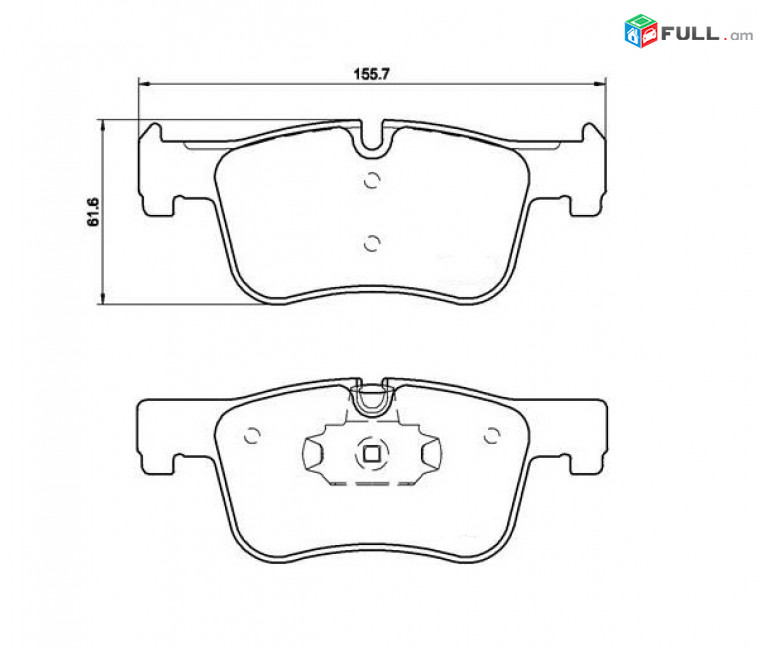 BMW 1 Series արգելակման կոճղակ դիմացի, Колодки тормозные передние. 0511