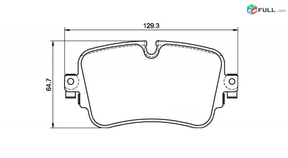 AUDI Q7 արգելակման կոճղակ հետևի, Колодки тормозные задние. 0322