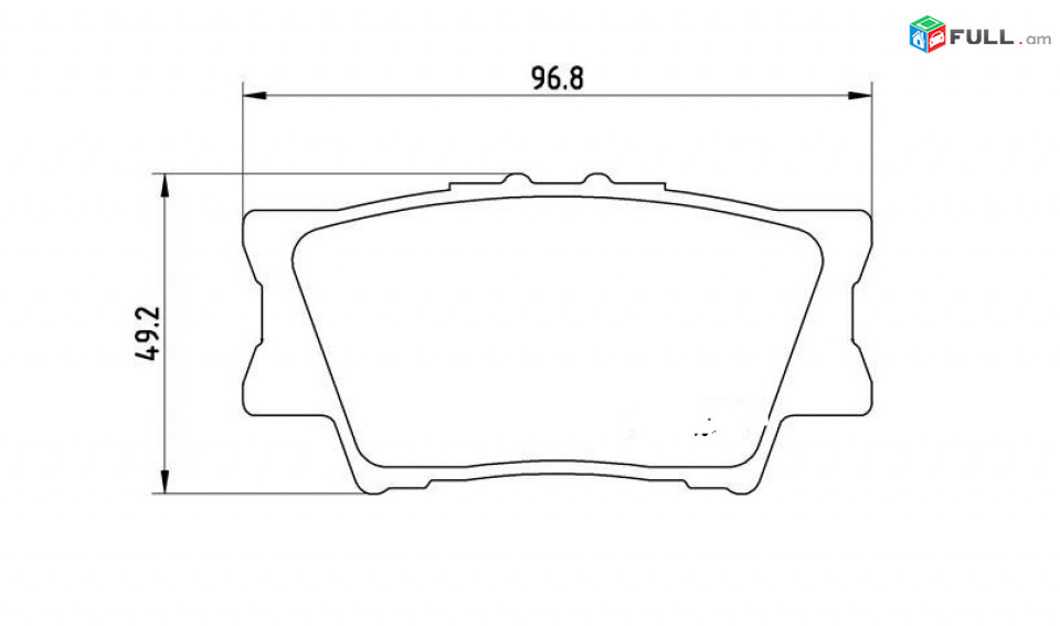 TOYOTA CAMRY արգելակման կոճղակ հետևի, Колодки тормозные задние. 1110