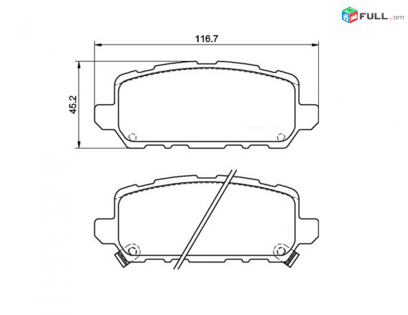 HONDA ACCORD արգելակման կոճղակ հետևի, Колодки тормозные задние. 1012