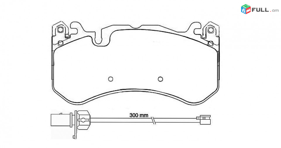 Mercedes-Benz AMG GT արգելակման կոճղակ դիմացի, Колодки тормозные передние. 0719