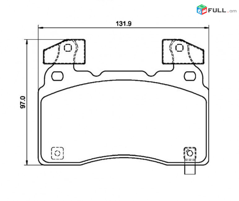 Chevrolet Camaro Արգելակման կոճղակ դիմացի, Колодки тормозные передние. 0901